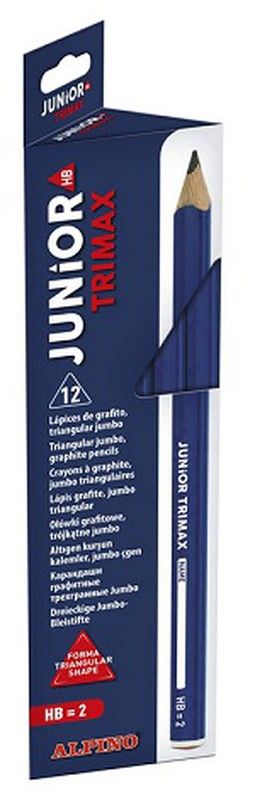 Lápiz grafito ALPINO Junior Trimax HB 12 und.