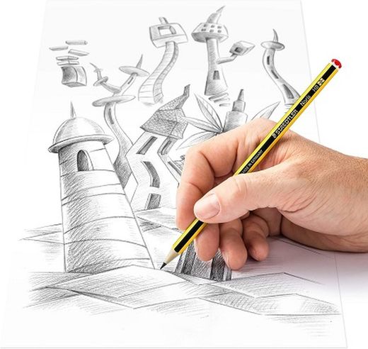 Lápiz grafito NORIS 120-2 HB, caja 12 und.