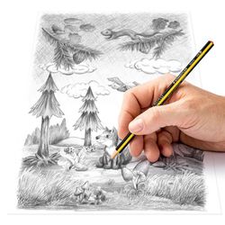 Llapis grafit triangular NORIS 183, caixa 12 unt.