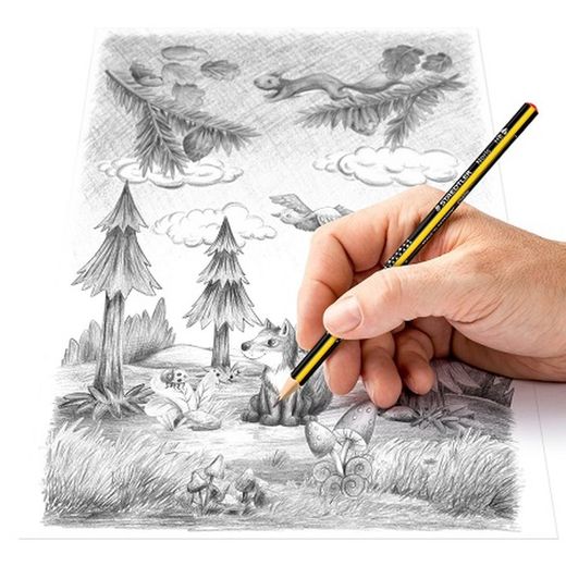 Llapis grafit triangular NORIS 183, caixa 12 unt.