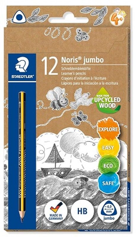 Llapis grafit triangular NORIS JUMBO 119, caixa 12 unt.