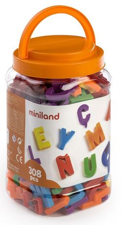 Letras magnéticas mayúsculas, 308 pzs