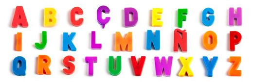 Letras magnéticas mayúsculas, 308 piezas