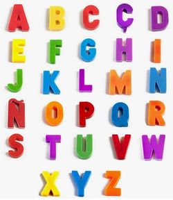 Letras magnéticas mayúsculas, 308 pzs