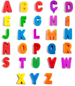 Letras magnéticas mayúsculas, 76 pzs