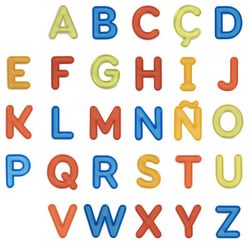 Translucent letras mayúsculas