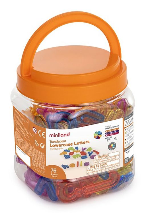 Lletres translúcides minúscules 76 pcs