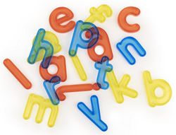 Lletres translúcides minúscules 76 pcs