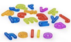 Lletres translúcides minúscules 76 pcs