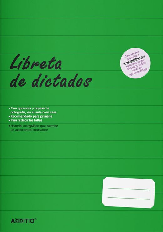 Llibreta d'Dictats Primària ADDITIO (CASTELLÀ)