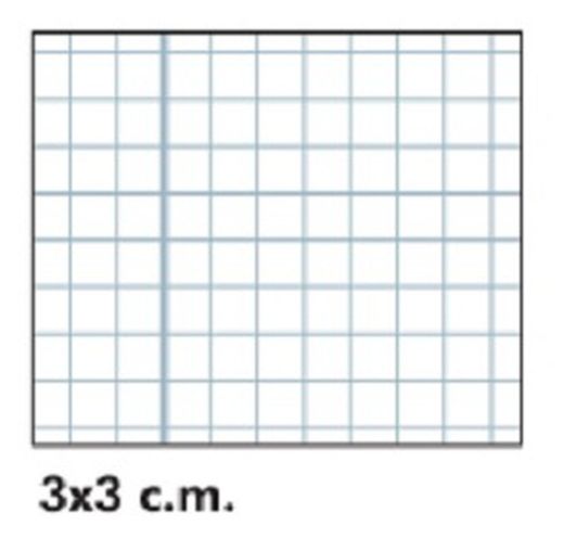Libreta Flexipac cuadrícula 3x3 cm A4, 48 hojas
