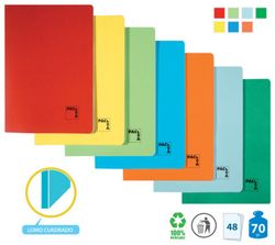 Llibreta gofrada 6x6 cm A4, 48 fulls