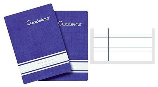 Libreta grapa 16 hojas 4º Pauta 3'5