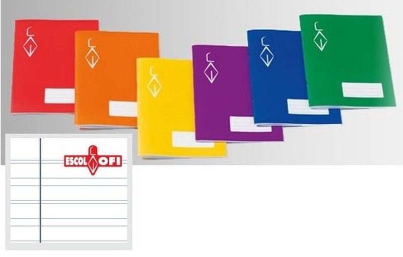 Libreta grapa 16 hojas 4º pauta Montessori 5 Margen