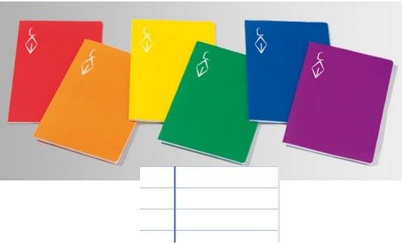 Libreta grapa 50 h. Fº horizontal Margen