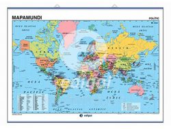 Mapa mural Mundi Físico/Político - Catalán - ¡¡ÚLTIMA EXISTENCIA!!