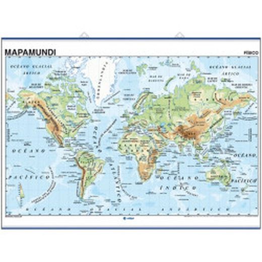 Mapa mural Mundi Físico/Político - Catalán - ¡¡ÚLTIMA EXISTENCIA!!