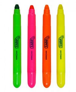 Estoig 4 marcadors JOVI NEON GEL en estic colors assortits