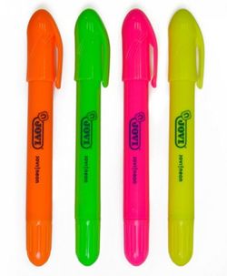 Estoig 4 marcadors JOVI NEON GEL en estic colors assortits