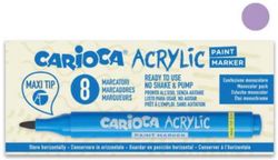 Marcadores acrílicos CARIOCA paint marker maxi Tip 8 u, lila