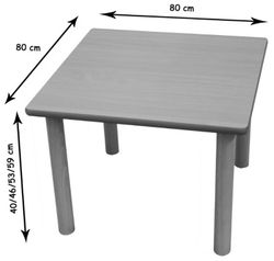 Mesa cuadrada