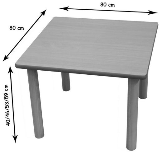 Mesa cuadrada