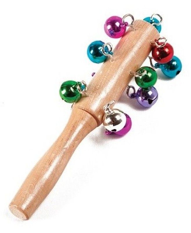 Mini cascabel colores con mango