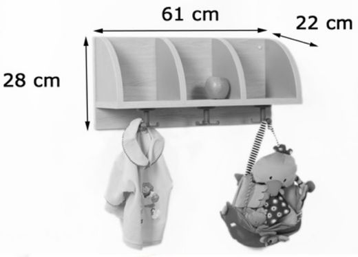 Penjador 3 caselles formatets