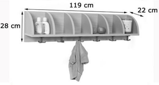 Penjador 6 caselles formatets