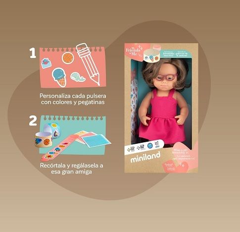 Nina amb síndrome de Down 38 cm MF&M