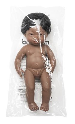 Ninot africà amb síndrome de Down 38 cm.