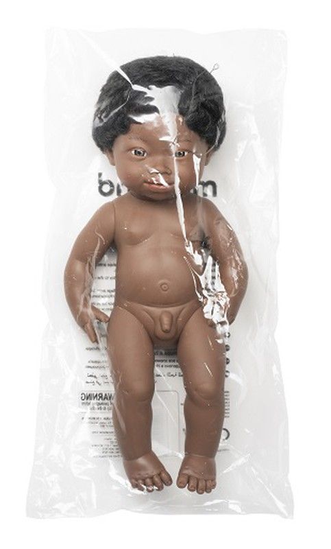 Ninot africà amb síndrome de Down 38 cm.