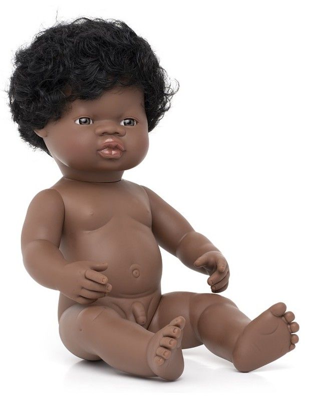 Muñeco niño africano 38 cm.