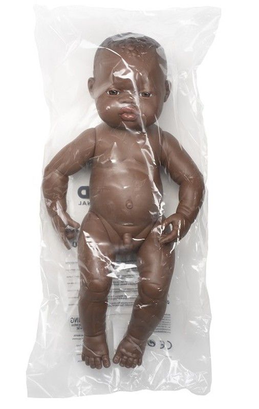 Ninot nadó nen africà 40 cm.