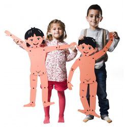 Muñecos articulados: niño y niña