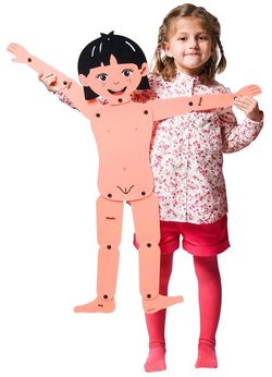 Muñecos articulados: niño y niña