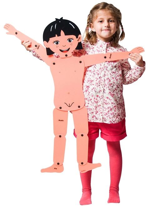 Muñecos articulados: niño y niña