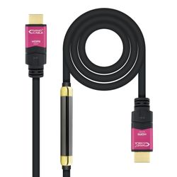 Nanocable 10.15.3725 cable HDMI 25 m HDMI tipus A (Estàndard) Negre, Rosa