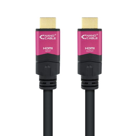 Nanocable 10.15.3725 cable HDMI 25 m HDMI tipus A (Estàndard) Negre, Rosa