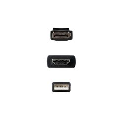 Nanocable Cable Conversor HDMI 2.0 a DisplayPort V1.2, 1.8 m, Negre