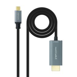 Nanocable Cable Conversor USB-C a HDMI 2.1 8K@60HZ 1.8m, Negre