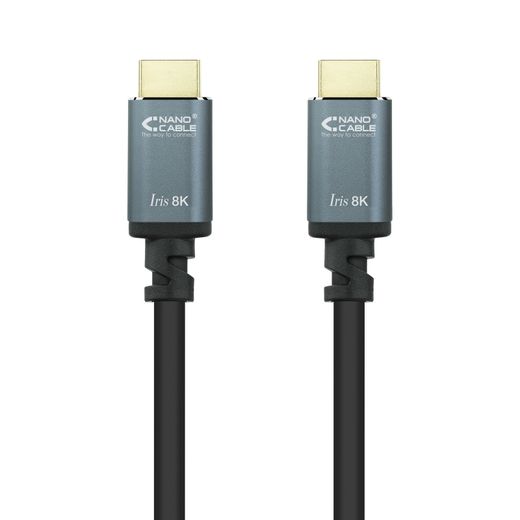 Nanocable Cable HDMI 2.1 IRIS 8K A/M-A/M, Negre, 10 Metres