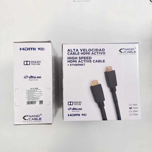 Nanocable CABLE HDMI V1.4 (ALTA VELOCITAT / HEC) AMB REPETIDOR, A/M-A/M, 20 M