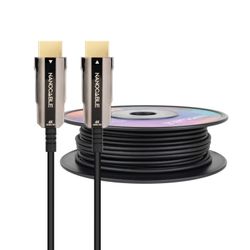 Nanocable Cable HDMI V2.0 AOC 4K@60Hz 18Gbps A/M-A/M, Negre, 50 m