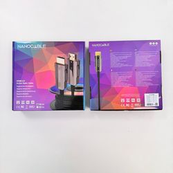 Nanocable Cable HDMI V2.0 AOC 4K@60Hz 18Gbps A/M-A/M, Negre, 50 m