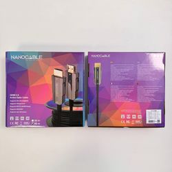 Nanocable Cable HDMI V2.0 AOC 4K@60Hz 18Gbps A/M-A/M, Negre, 60 m