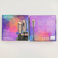 Nanocable Cable HDMI V2.0 AOC 4K@60Hz 18Gbps A/M-A/M, Negre, 80 m