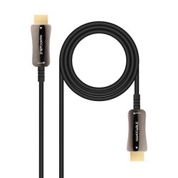 Nanocable Cable HDMI V2.1 AOC 8K@60Hz 4K@120Hz 48Gbps A/M-A/M, Negre, 10 m
