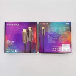 Nanocable Cable HDMI V2.1 AOC 8K@60Hz 4K@120Hz 48Gbps A/M-A/M, Negre, 10 m