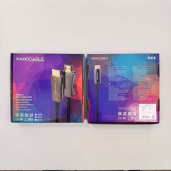 Nanocable Cable HDMI V2.1 AOC 8K@60Hz 4K@120Hz 48Gbps A/M-A/M, Negre, 15 m